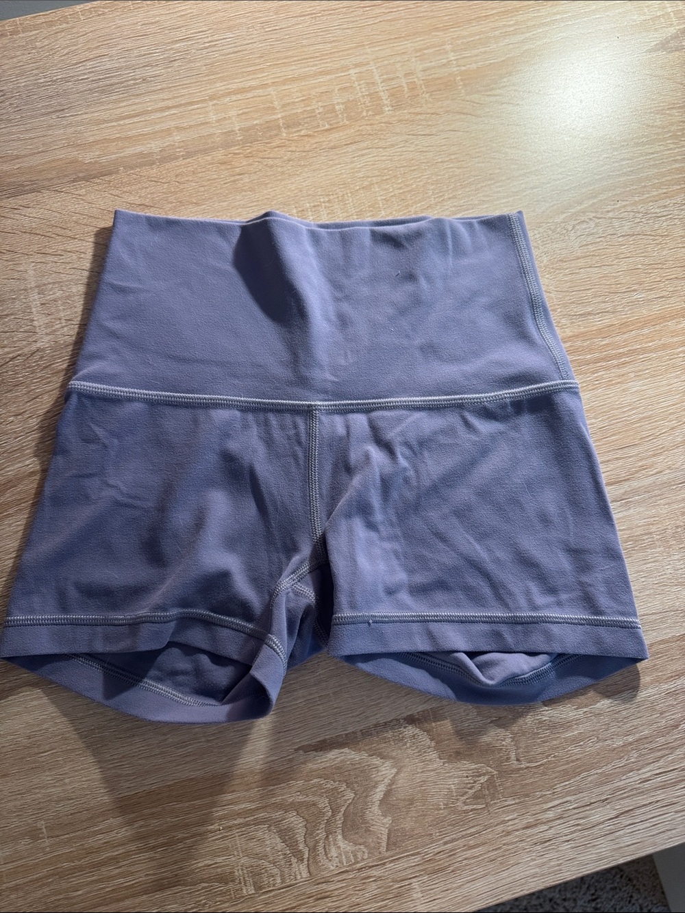 High-Waist Women’s Athletic Shorts — Mauve